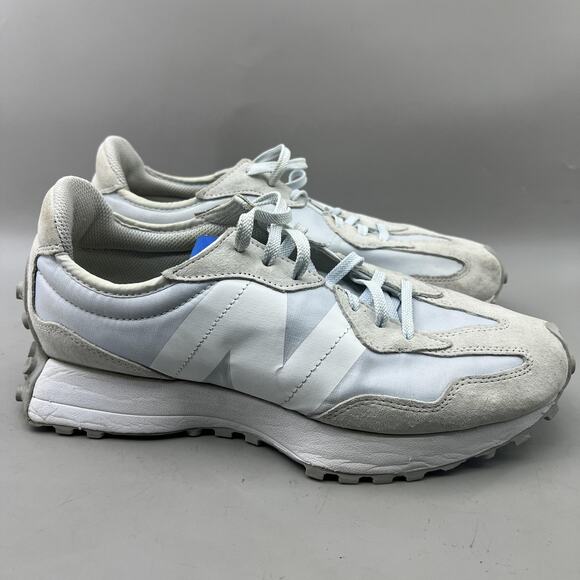 Men's 9 / Women's 10.5 - New Balance 327 Gray Suede Running Low Shoes Sneakers - Picture 1 of 8